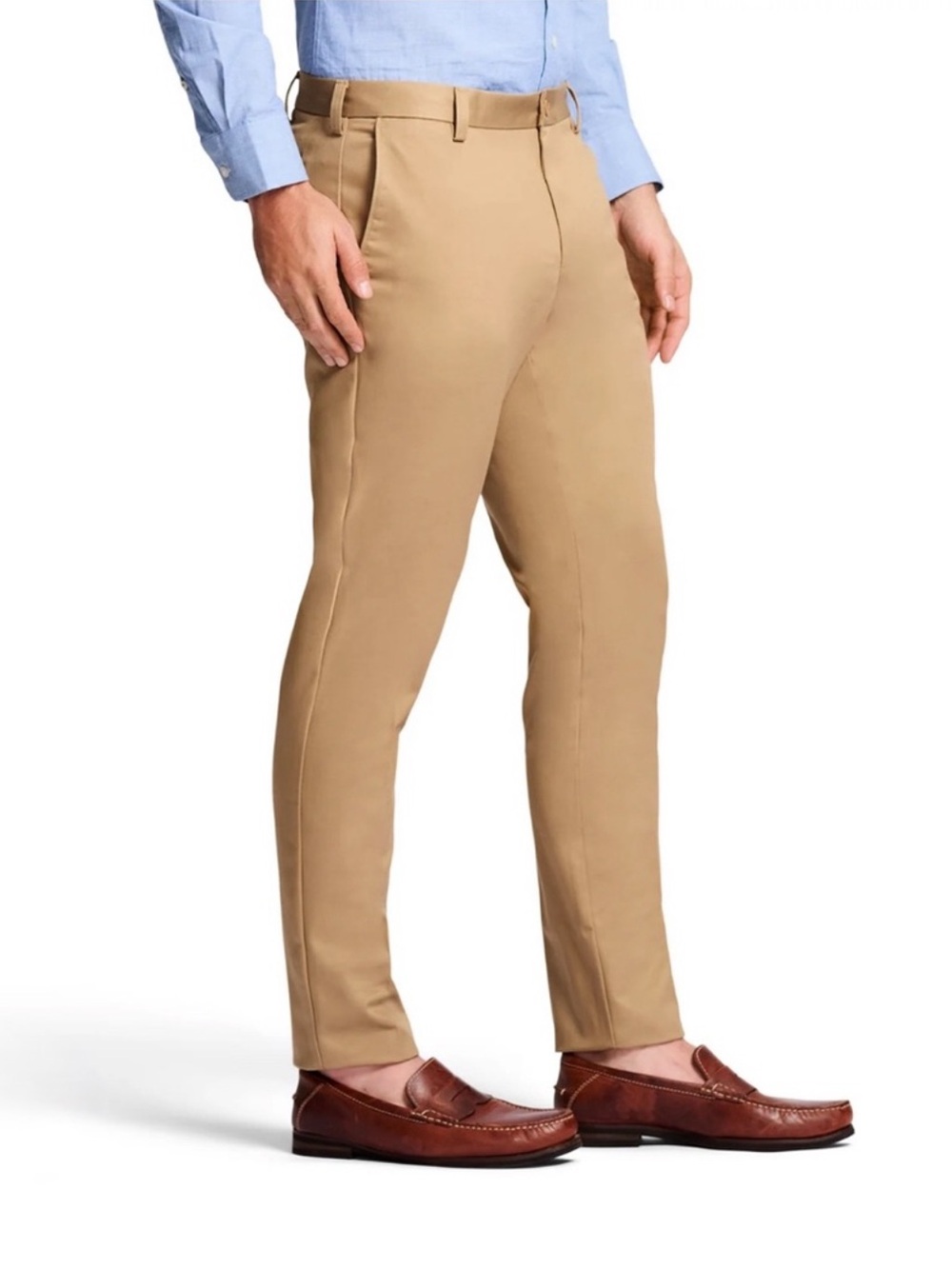 Izod American Chino Men's Slim Fit 32 x 32 Khaki Pants NWOT